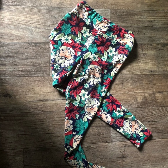 Santa Lularoe Holiday Leggings - Picture 1 of 3